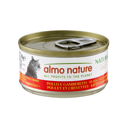 Влажный корм для кошек – Almo Nature HFC Natural Huhn und Garnelen 70 g