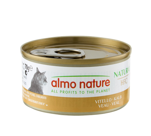Nassfutter für Katzen – Almo Nature HFC Natural Kalb 70 g