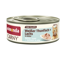 Animonda Carny Adult Fine Fillets Weißer Thunfisch + Lachs in Gelee 60 g