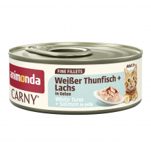 Animonda Carny Adult Fine Fillets Weißer Thunfisch + Lachs in Gelee 60 g