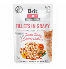 Brit Care Cat Pouch Tender Turkey & Savory Salmon 85 g