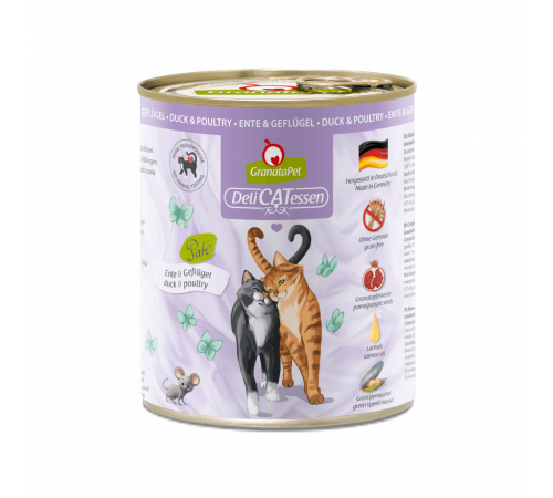 Nassfutter für Katzen – GranataPet DeliCATessen Ente & Geflügel 800 g