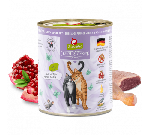 Nassfutter für Katzen – GranataPet DeliCATessen Ente & Geflügel 800 g