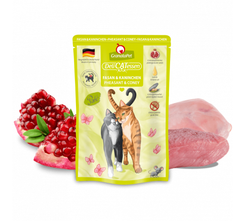 Влажный корм для кошек – GranataPet DeliCATessen Fasan & Kaninchen 85 g