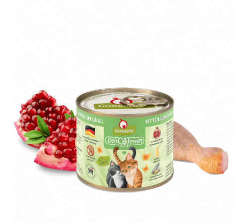 Nassfutter für Katzen – GranataPet DeliCATessen Kitten / Junior Geflügel 200 g