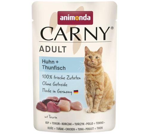 Влажный корм для кошек – Animonda Carny Adult Huhn + Thunfisch 85 g