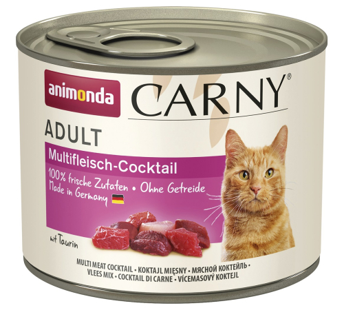 Nassfutter für Katzen – Animonda Carny Adult Multifleisch-Cocktail 200 g