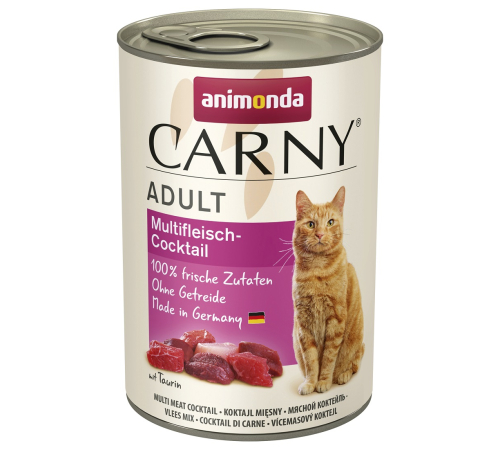 Вологий корм для котів – Animonda Carny Adult Multifleisch-Cocktail 400 g