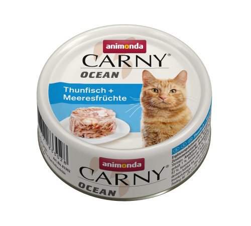 Вологий корм для котів – Animonda Carny Adult Ocean Thunfisch + Meeresfrüchte 80 g