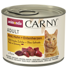 Animonda Carny Adult Rind, Huhn + Entenherzen 200 g
