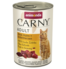 Animonda Carny Adult Rind, Huhn + Entenherzen 400 g