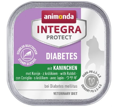 Nassfutter für Katzen – Animonda INTEGRA PROTECT Adult Diabetes mit Kaninchen 100 g
