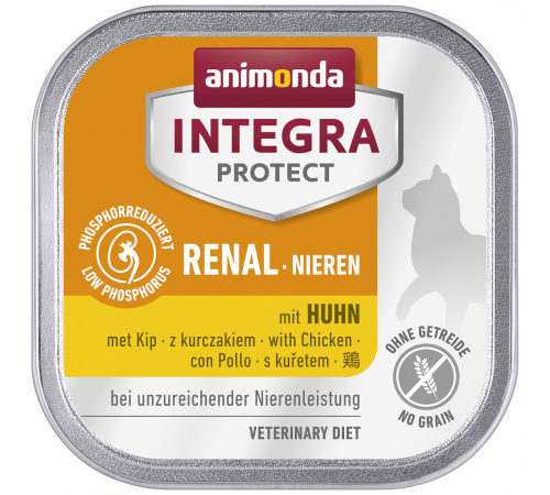 Nassfutter für Katzen – Animonda INTEGRA PROTECT Adult Renal mit Huhn 100 g