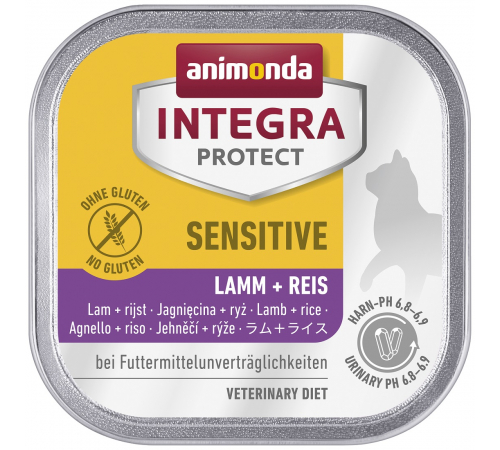 Nassfutter für Katzen – Animonda INTEGRA PROTECT Adult Sensitive Lamm + Reis 100 g