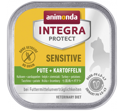 Nassfutter für Katzen – Animonda INTEGRA PROTECT Adult Sensitive Pute + Kartoffeln 100 g