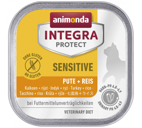 Nassfutter für Katzen – Animonda INTEGRA PROTECT Adult Sensitive Pute + Reis 100 g