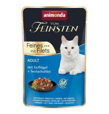 Animonda vom Feinsten Adult Feines mit Filets mit Geflügel + Seelachsfilet 85 g