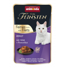 Animonda vom Feinsten Adult Feines mit Filets mit Wild + Putenfilet 85 g