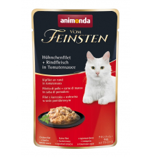 Animonda vom Feinsten Adult Hühnchenfilet + Rindfleisch in Tomatensauce 50 g