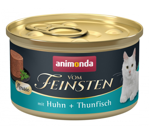 Влажный корм для кошек – Animonda vom Feinsten Adult Mousse mit Huhn + Thunfisch 85 g