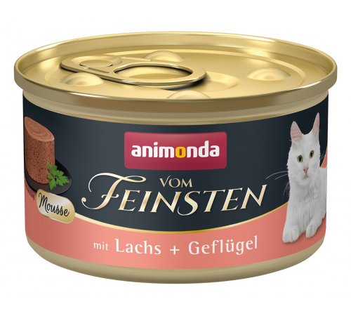 Влажный корм для кошек – Animonda vom Feinsten Adult Mousse mit Lachs + Geflügel 85 g