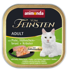 Animonda vom Feinsten Adult Schlemmerkern mit Pute, Hähnchenbrust + Kräutern 100 g