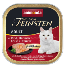 Animonda vom Feinsten Adult Schlemmerkern mit Rind, Hühnchenbrust + Kräutern 100 g