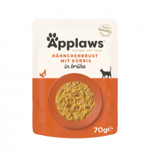 Applaws Katzen Hühnchen mit Kürbis in Brühe 70 g