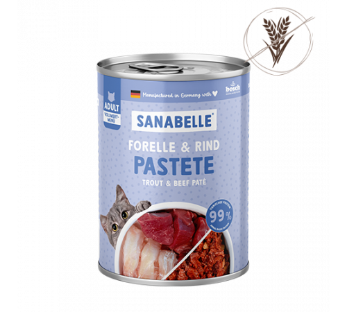 Sanabelle Nassfutter Pastete Forelle & Rind 195 g
