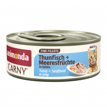 Animonda Carny Adult Fine Fillets Thunfisch + Meeresfrüchte in Gelee 60 g