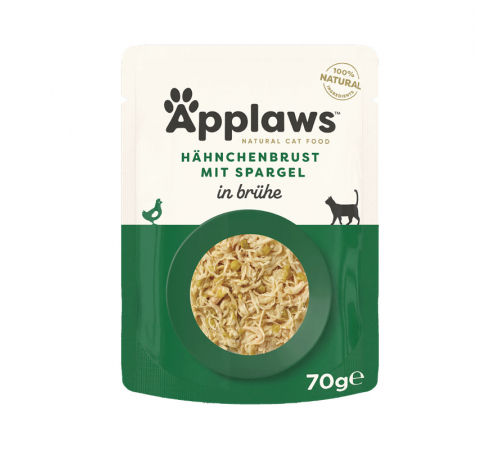Applaws Katzenfutter Hühnchen mit Spargel in Brühe 70 g