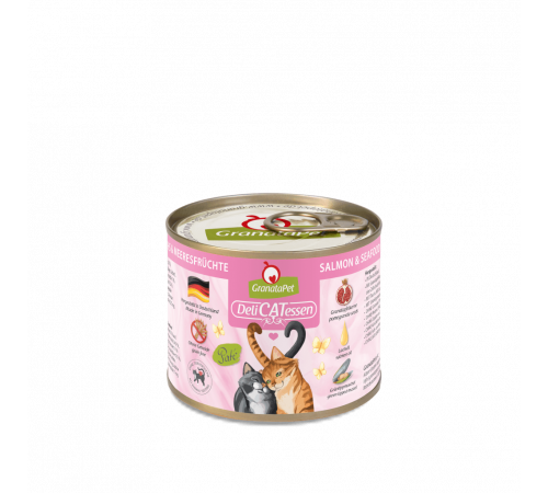Вологий корм для котів – GranataPet DeliCATessen Lachs & Meeresfrüchte 200 g