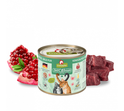 Влажный корм для кошек – GranataPet DeliCATessen Wild PUR 200 g