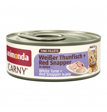 Animonda Carny Adult Fine Fillets Weißer Thunfisch + Red Snapper in Gelee 60 g