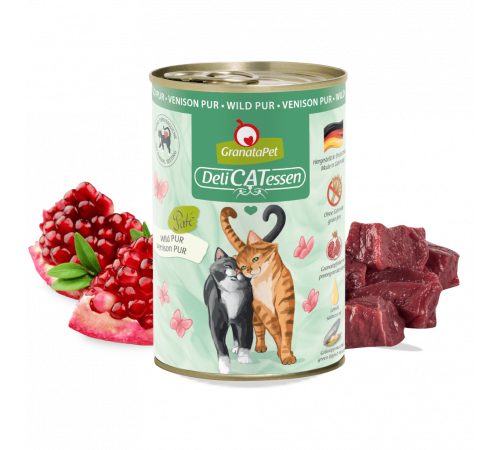 Влажный корм для кошек – GranataPet DeliCATessen Wild PUR 400 g
