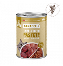 Sanabelle Nassfutter Pastete Ente & Huhn 195 g
