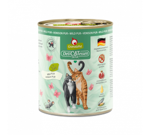 Nassfutter für Katzen – GranataPet DeliCATessen Wild PUR 800 g