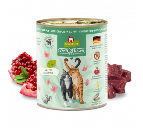 Nassfutter für Katzen – GranataPet DeliCATessen Wild PUR 800 g