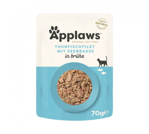 Applaws Katzenfutter Thunfisch mit Brachse in Brühe 70 g