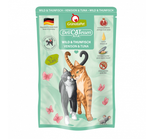 Влажный корм для кошек – GranataPet DeliCATessen Wild & Thunfisch 85 g