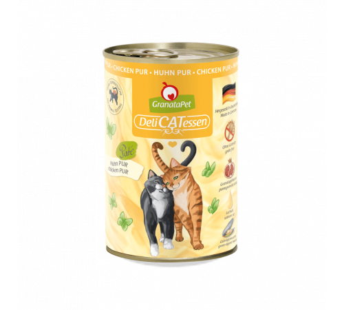 Nassfutter für Katzen – GranataPet DeliCATessen Huhn PUR 400 g