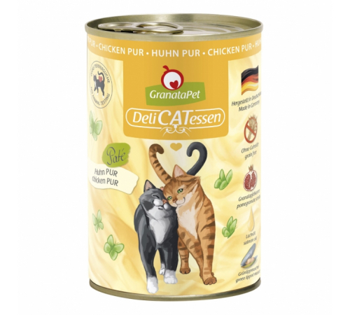 Nassfutter für Katzen – GranataPet DeliCATessen Huhn PUR 400 g