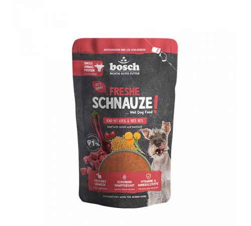 bosch Freshe Schnauze Nassfutter Rind mit Hirse & Rote Bete 250 g