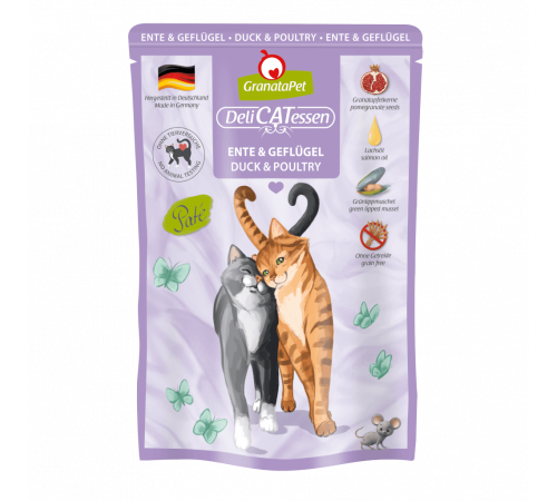 Nassfutter für Katzen – GranataPet DeliCATessen Ente & Geflügel 85 g