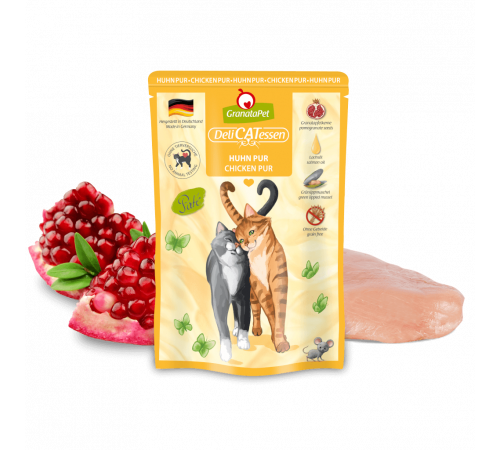 Nassfutter für Katzen – GranataPet DeliCATessen Huhn PUR 85 g