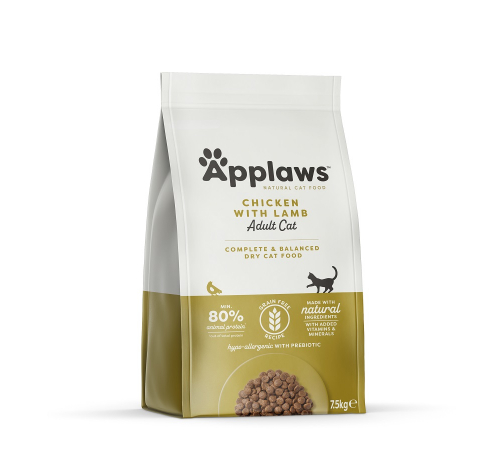 Applaws Katzen Trockenfutter Hühnchen mit Lamm 7,5 kg