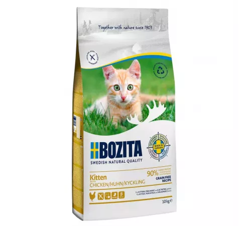 Bozita Katzen Trockenfutter Kitten Grain free mit Huhn 10 kg