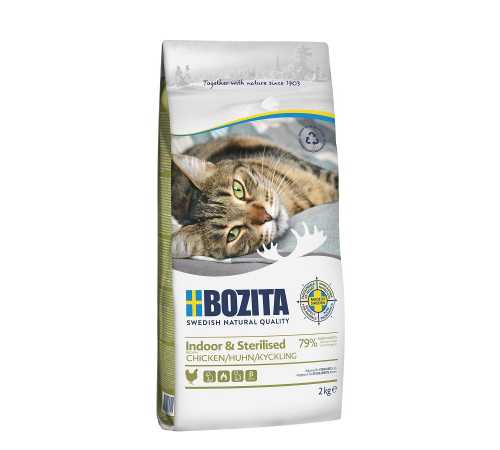 Bozita Katzenfutter trocken Indoor & Sterilised mit Huhn 2 kg