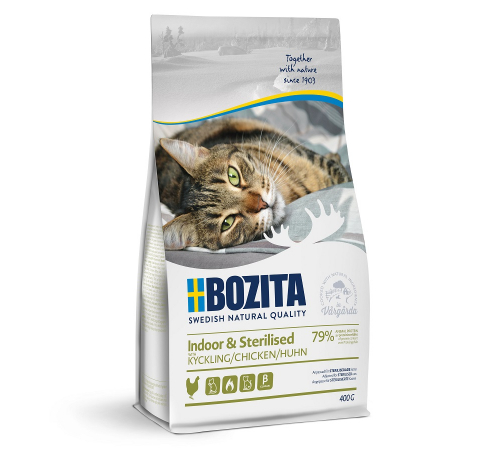 Bozita Katzenfutter trocken Indoor & Sterilised mit Huhn 400 g
