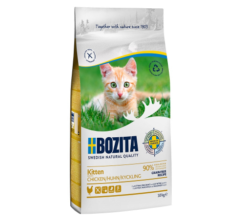 Bozita Katzen Trockenfutter Kitten Grain free mit Huhn 10 kg